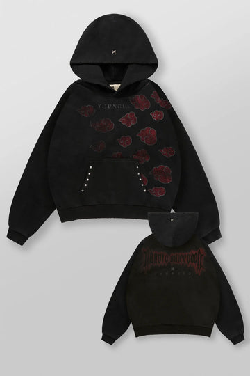YoungLA-Naruto: Akatsuki Stud Hoodies