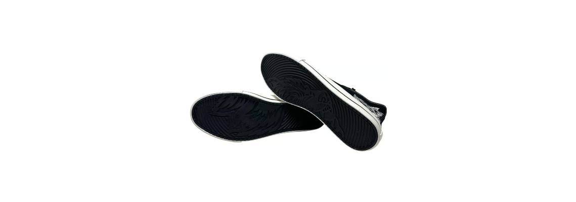 Darc Sport High Top Shoes Embroidered Wolves Forever NFGU Sneakers Black/White