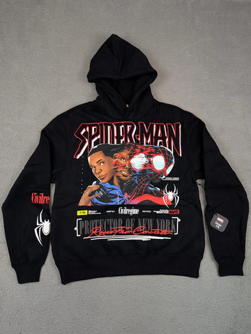 Mens Civil Regime x Marvel Hoodie Miles Morales "Protector of New York"