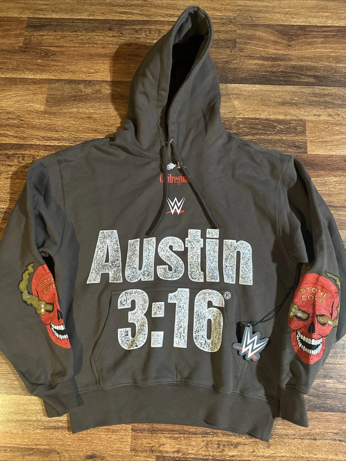 Men's Civil Regime Austin 3:16 Stone Cold Hoodie Black
