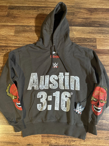 Men's Civil Regime Austin 3:16 Stone Cold Hoodie Black